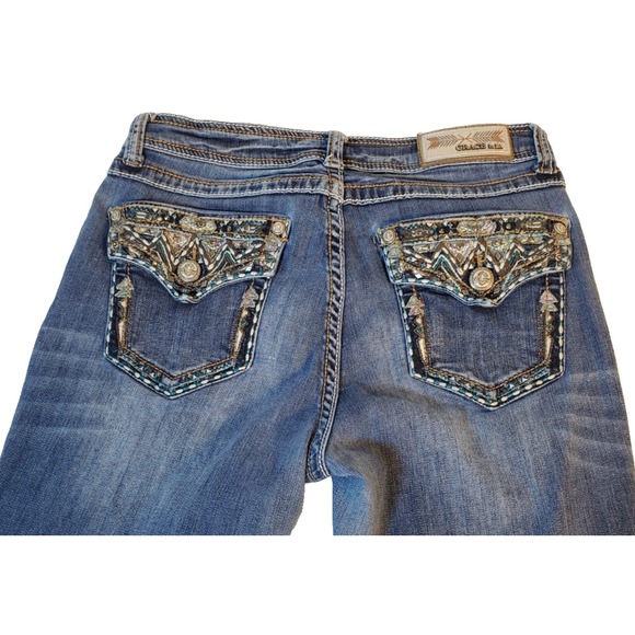 Women's Blue Jeans - Picture 3 of 7